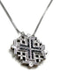 Sterling Classic Jerusalem Cross Opening Magnetic Necklace